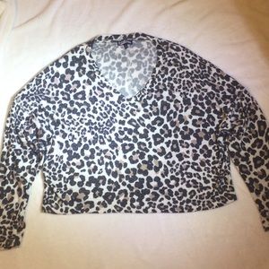 Womens Light weight Leopard Print Sweater